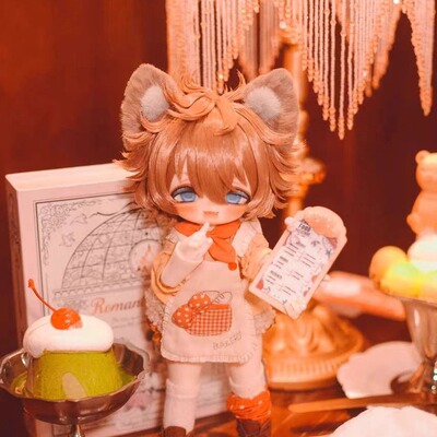 【随喜星人】bjd背板雕花烘焙餐厅点餐牌