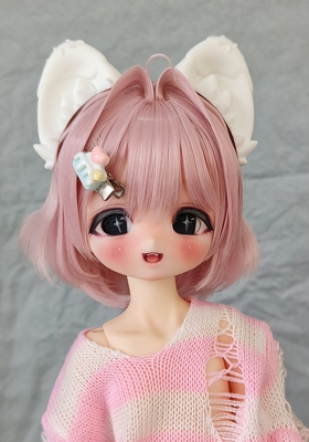 现货【随喜星人】奶油树脂猫耳 奶油树脂兔耳 BJD兽耳纯白树脂