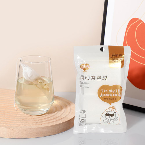 耐高温PE材质带线玉米纤维过滤袋
