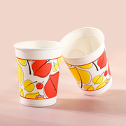 Yijie disposable paper cup household thickened cup business tea cup office wedding paper cup 9 oz 250ml