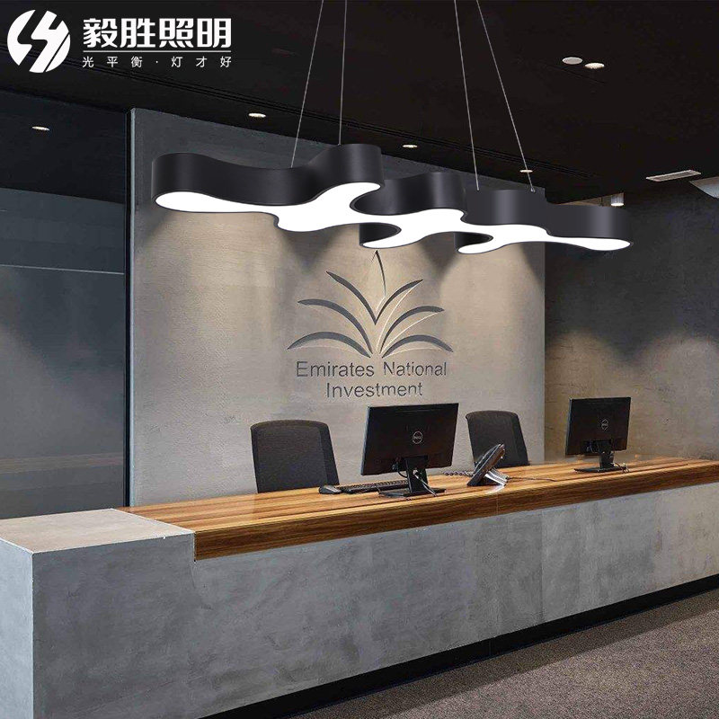 北欧设计师餐厅办公室前台艺术吊灯创意珊瑚造型灯led工业风灯具