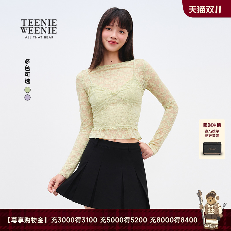 TEENIEWEENIEbearnova蕾丝T恤