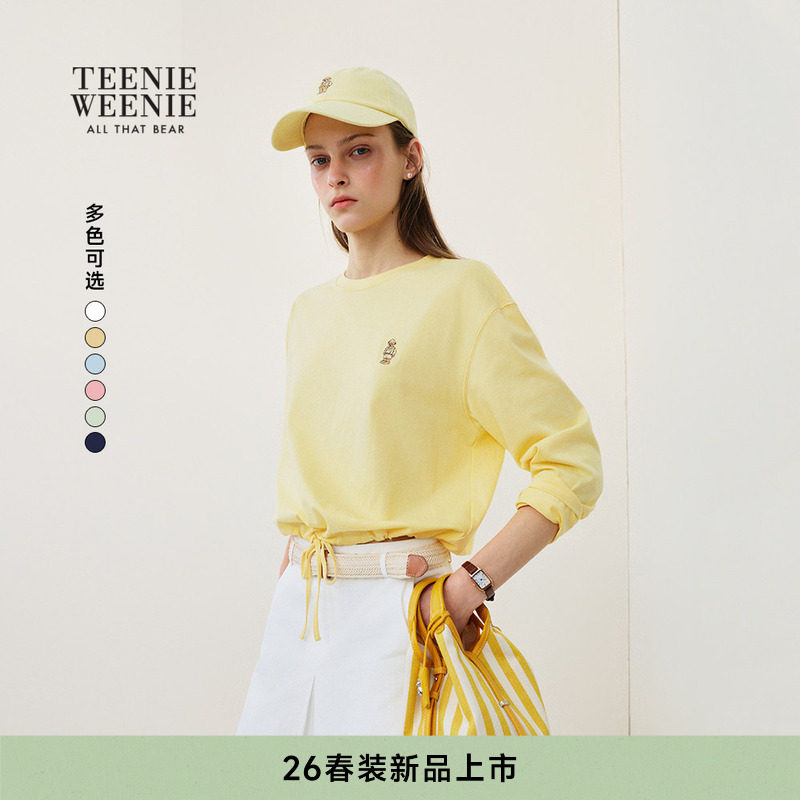TeenieWeenie小熊女装T恤26春季新款俏皮活力彩色收腰