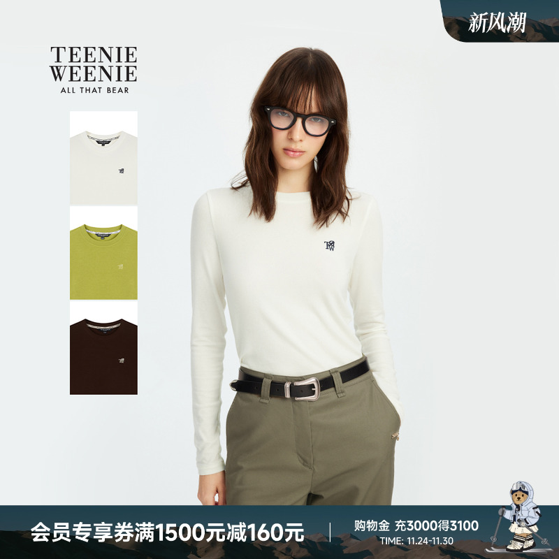 TeenieWeenie绵羊毛刺绣长袖T恤