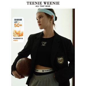 TeenieWeenie小熊女装西装外套秋季学院风休闲通勤防晒外套上衣