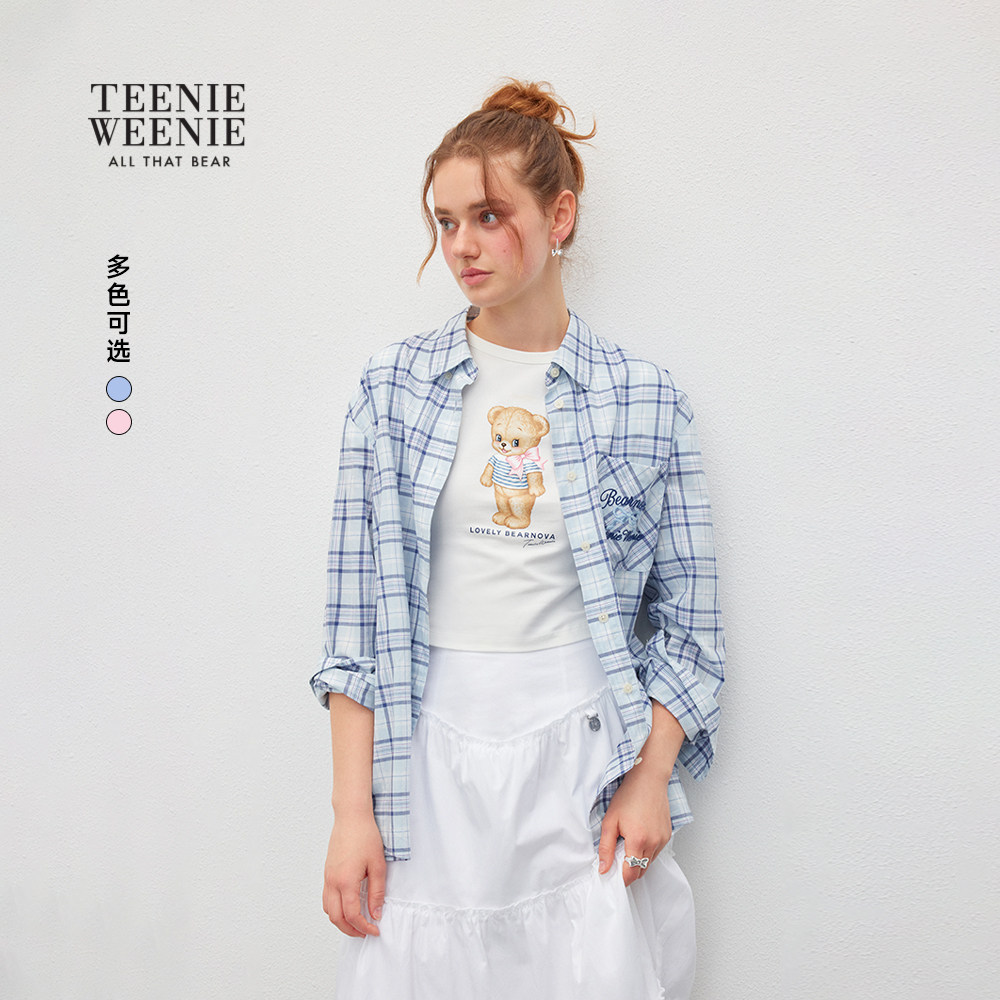 TEENIEWEENIE bearnova25秋季新款学院风蓝色
