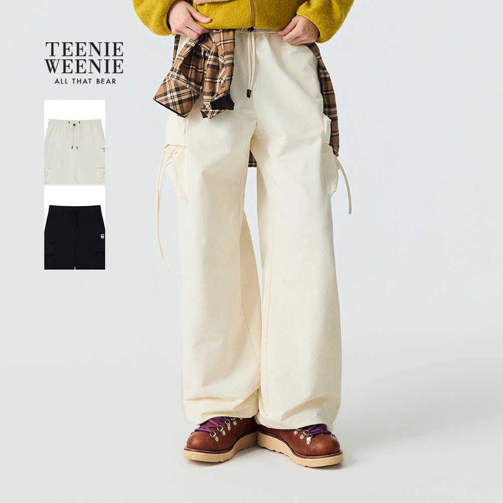 TeenieWeenie小熊女装休闲裤2025年冬季新款宽松俏皮
