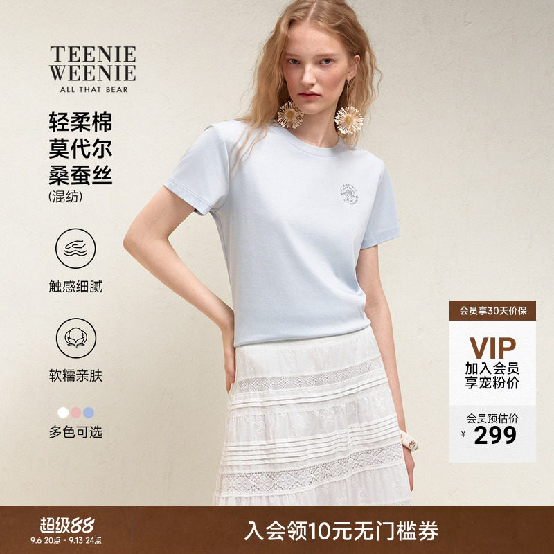 小熊女装凉感时尚简约休闲T恤衫图片