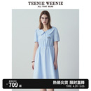 清新女裙 娃娃领连衣裙蓬蓬裙时尚 新款 TeenieWeenie小熊2024年夏季