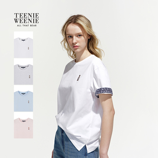 T恤衫 日常休闲简约纯色圆领短袖 26春夏新款 TeenieWeenie小熊女装