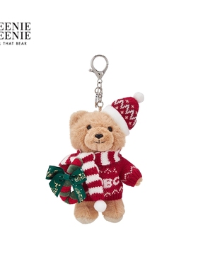 TEENIEWEENIE bearnova25冬新款玩偶萌趣俏皮费尔岛圣诞小熊挂件