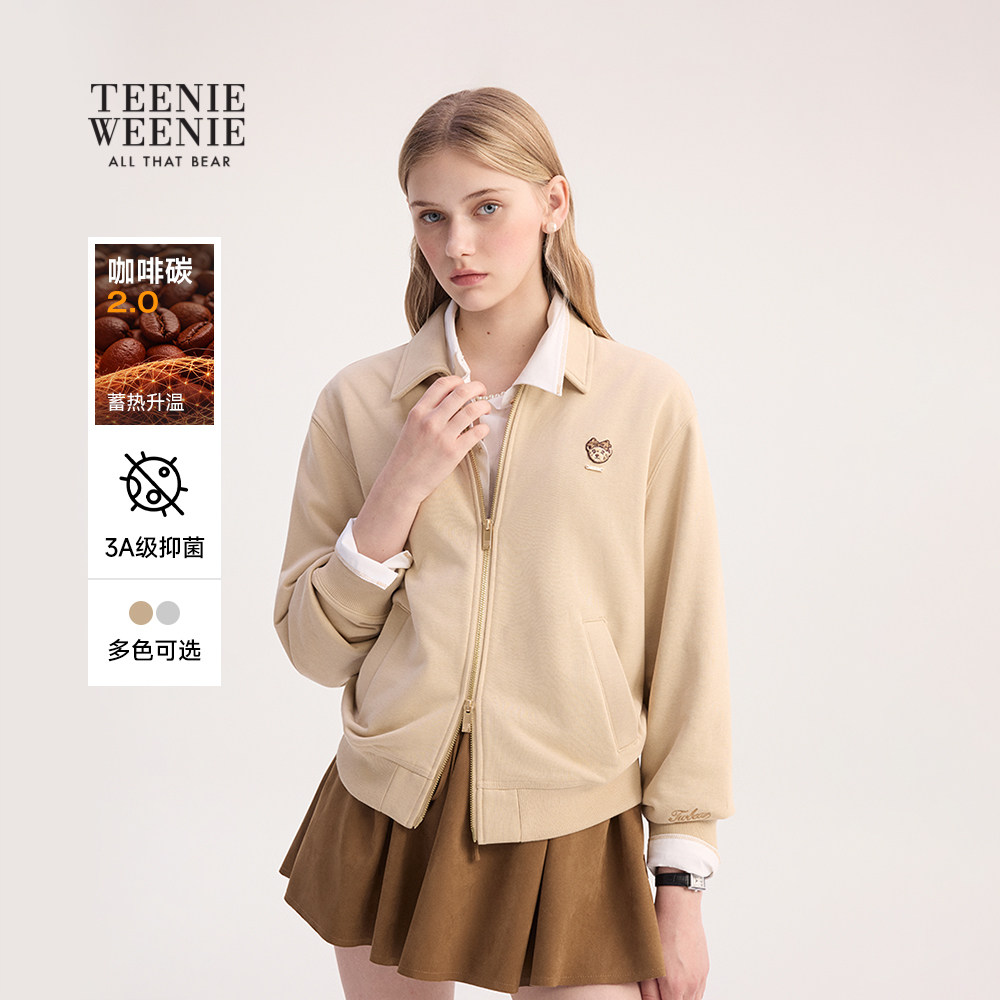 TeenieWeenie小熊女装卫衣2025秋季新款清爽舒适休闲