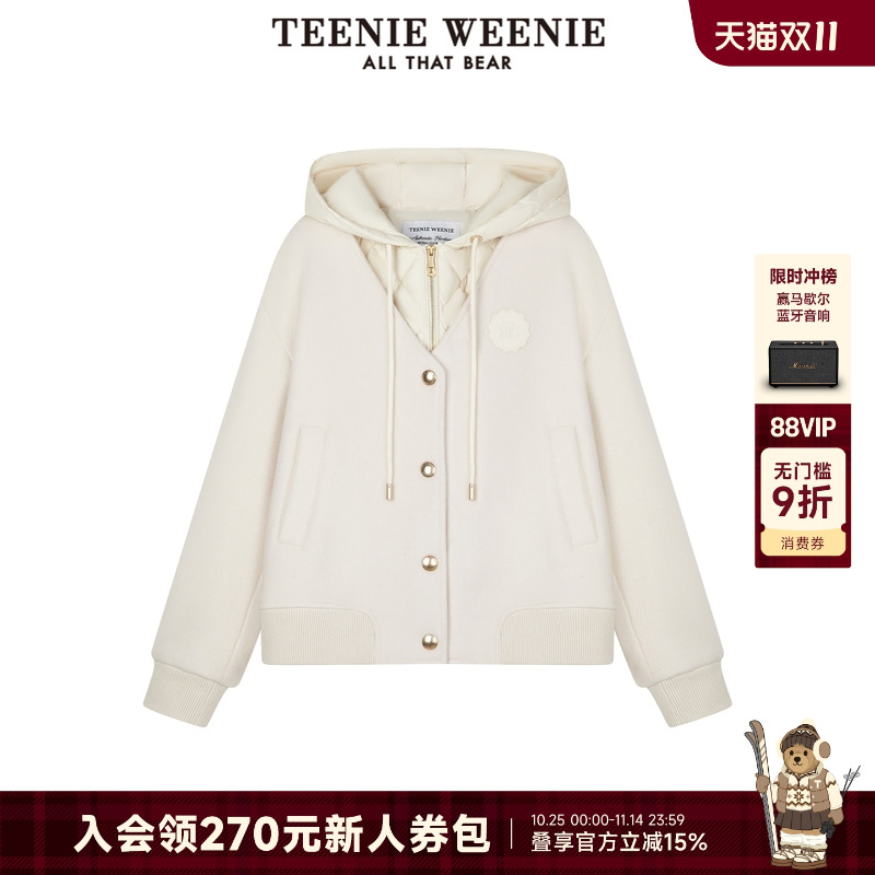 毛呢大衣TeenieWeenie小熊女装