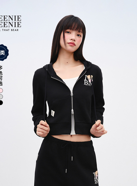 TEENIEWEENIE bearnova2025年秋季新款女装休闲活力开衫连帽卫衣