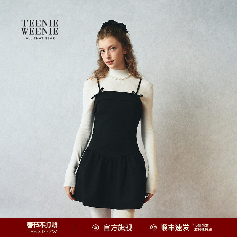 TEENIEWEENIE bearnova25冬季新款女装甜美蝴