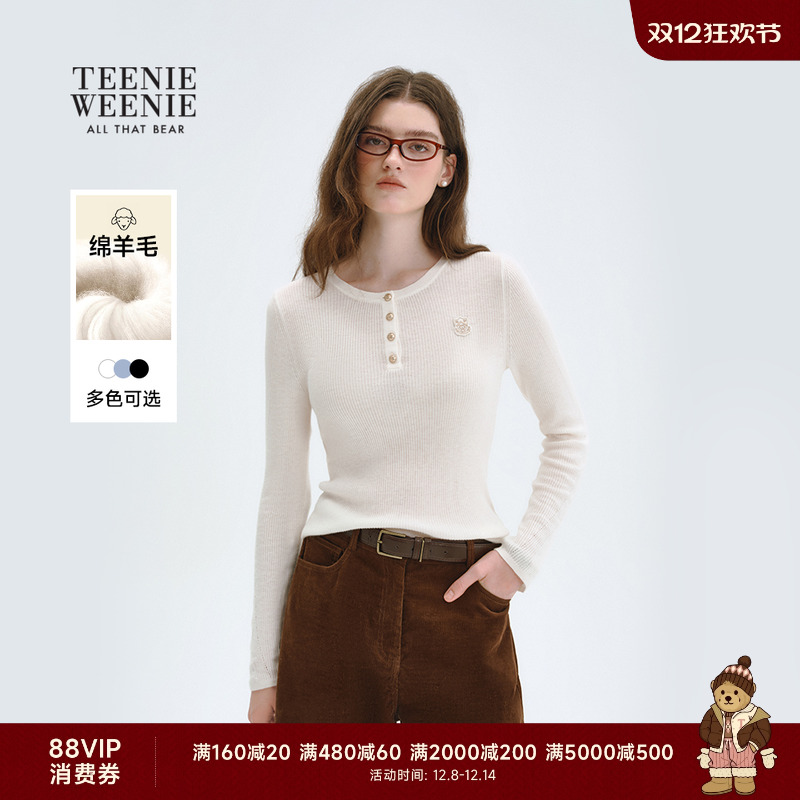 TeenieWeenie小熊女装圆领毛衣