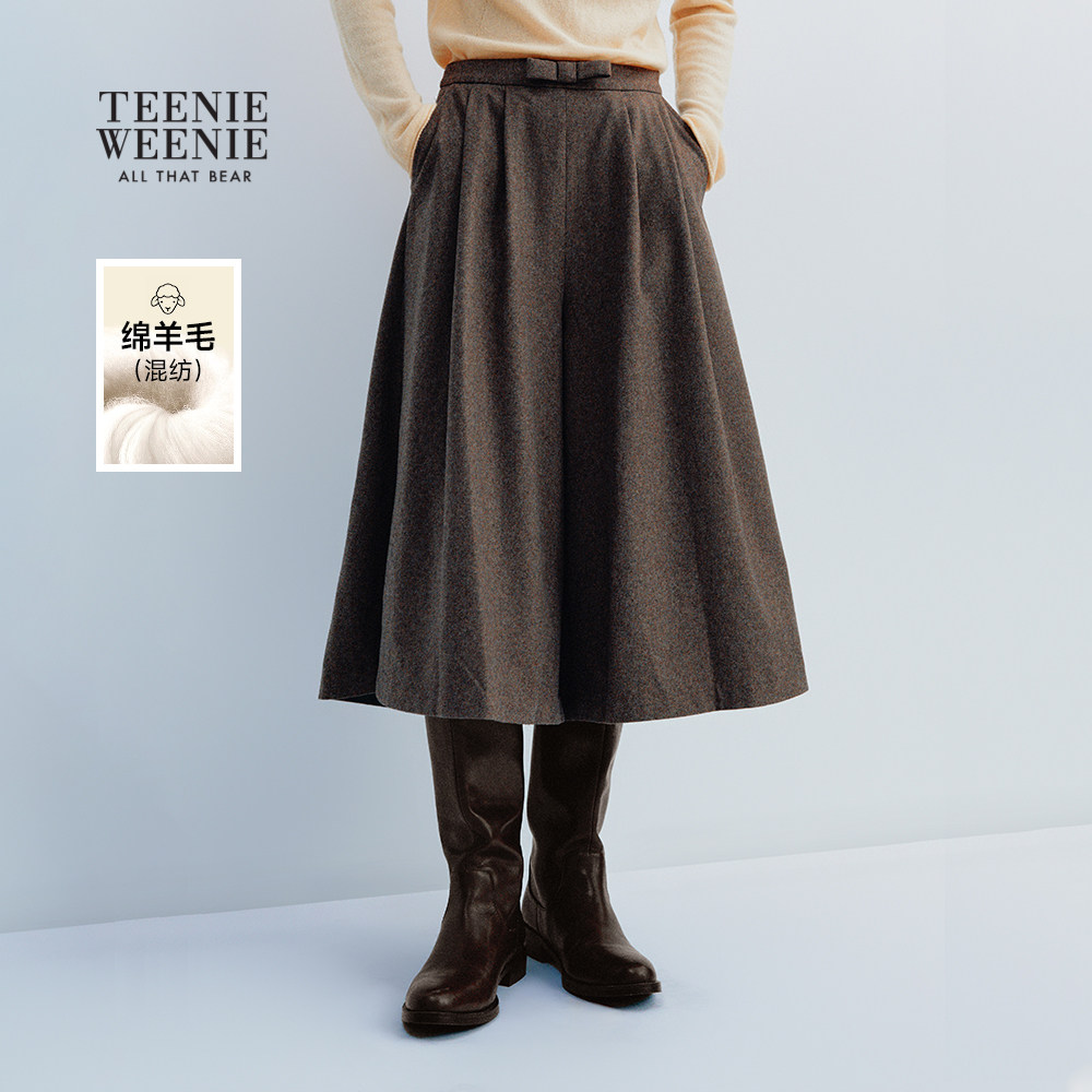 TeenieWeenie小熊女装休闲裤2025冬新款时尚新颖花型