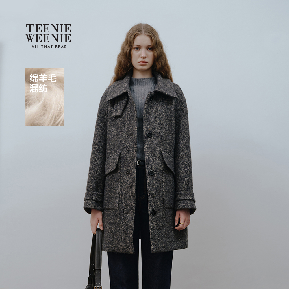 TeenieWeenie小熊女装毛呢大衣