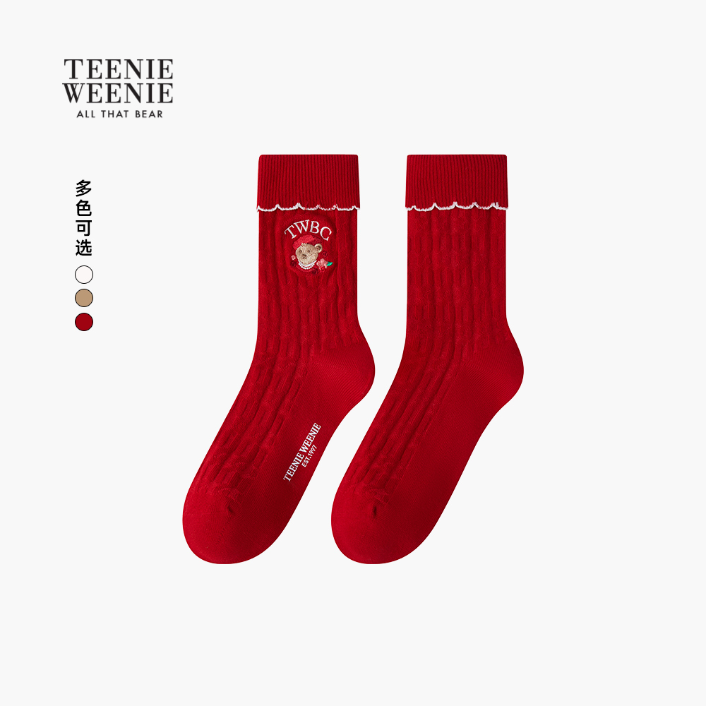 TeenieWeenie小熊女装中筒袜