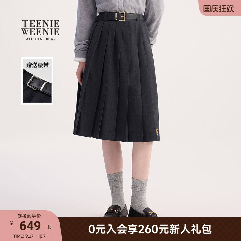 TeenieWeenie知识分子风百褶裙