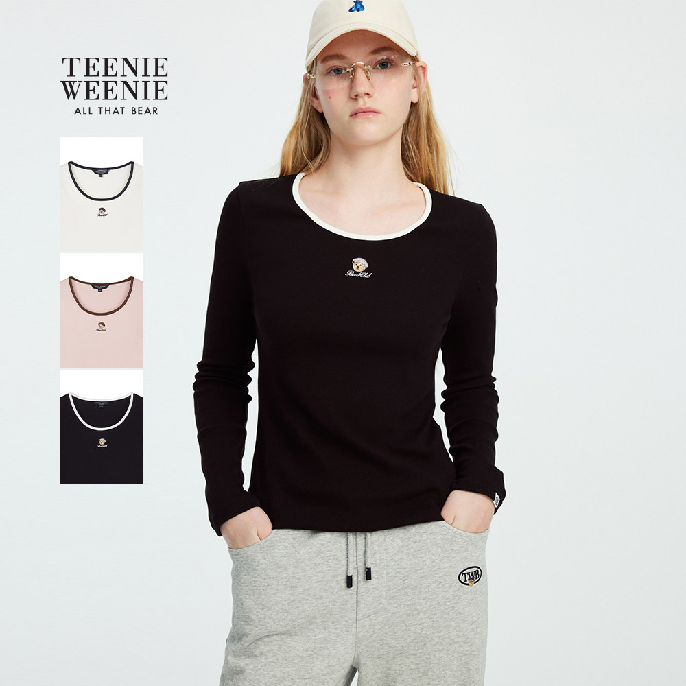 TeenieWeenie小熊女装户外休闲衣2025年秋季新款简约时尚长袖T恤,户外/登山/野营/旅行用品,户外休闲衣,淘宝优惠券,粉丝福利购,淘宝优惠卷