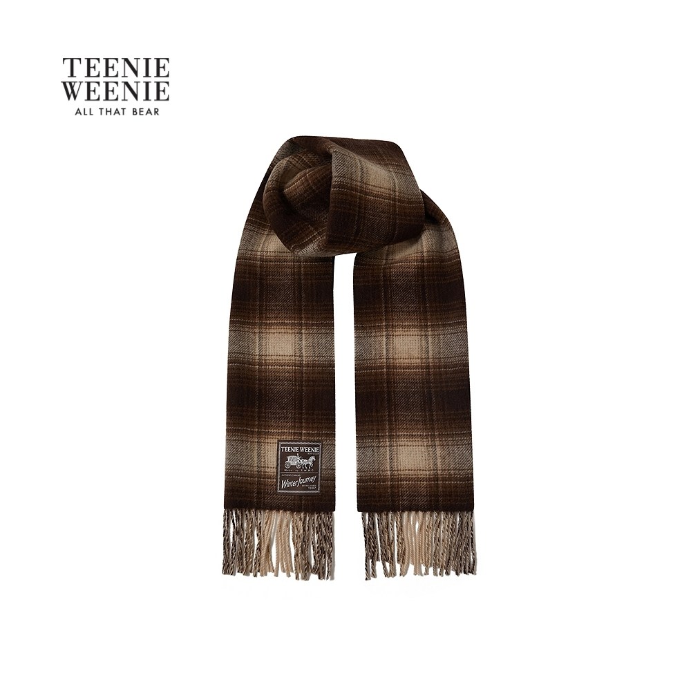 TeenieWeenie小熊女装25年秋季新款时髦优雅复古格纹刺