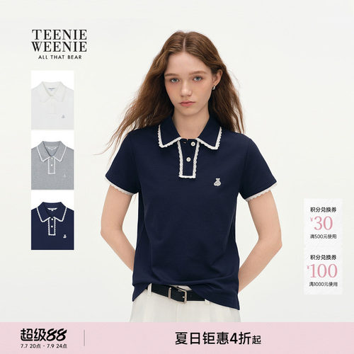 TeenieWeenie小熊女装POLO衫T恤
