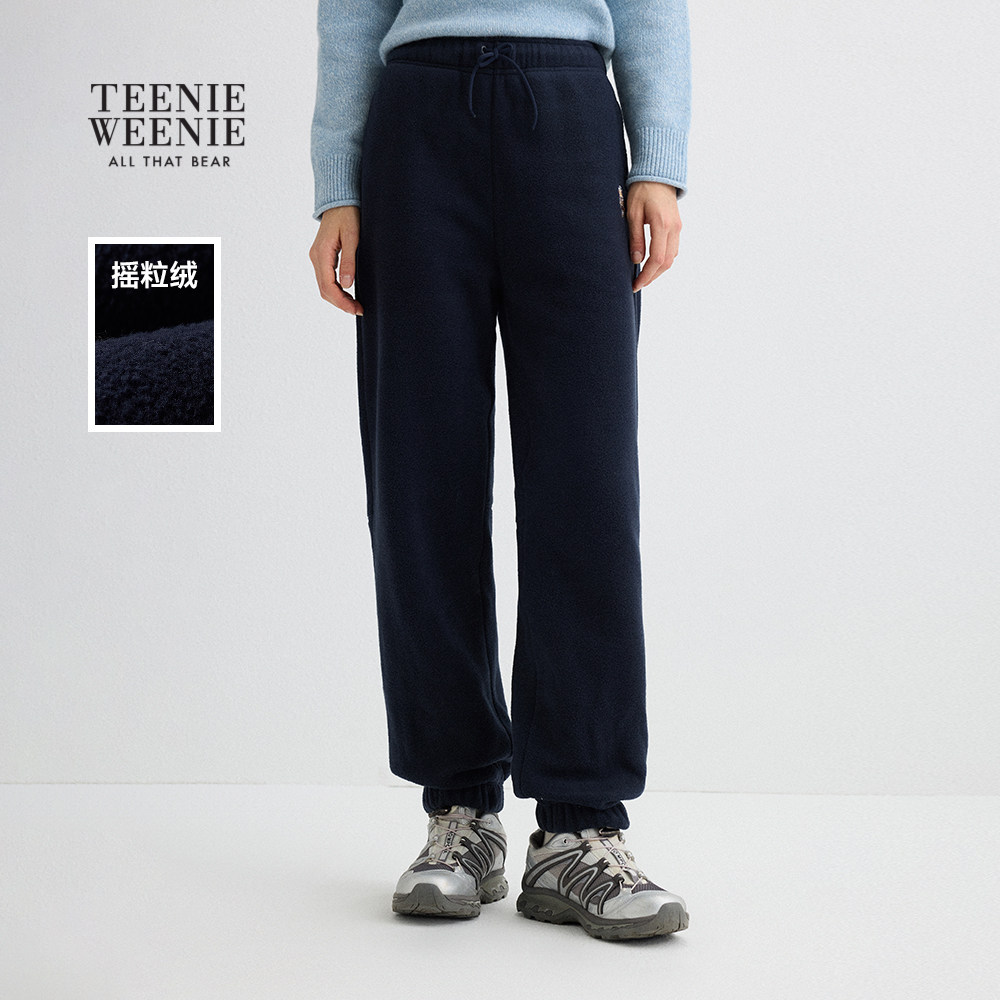 TeenieWeenie小熊女装卫裤冬季休闲舒适刺绣运动感抽绳束脚裤长裤,女装/女士精品,卫裤,淘宝优惠券,粉丝福利购,淘宝优惠卷