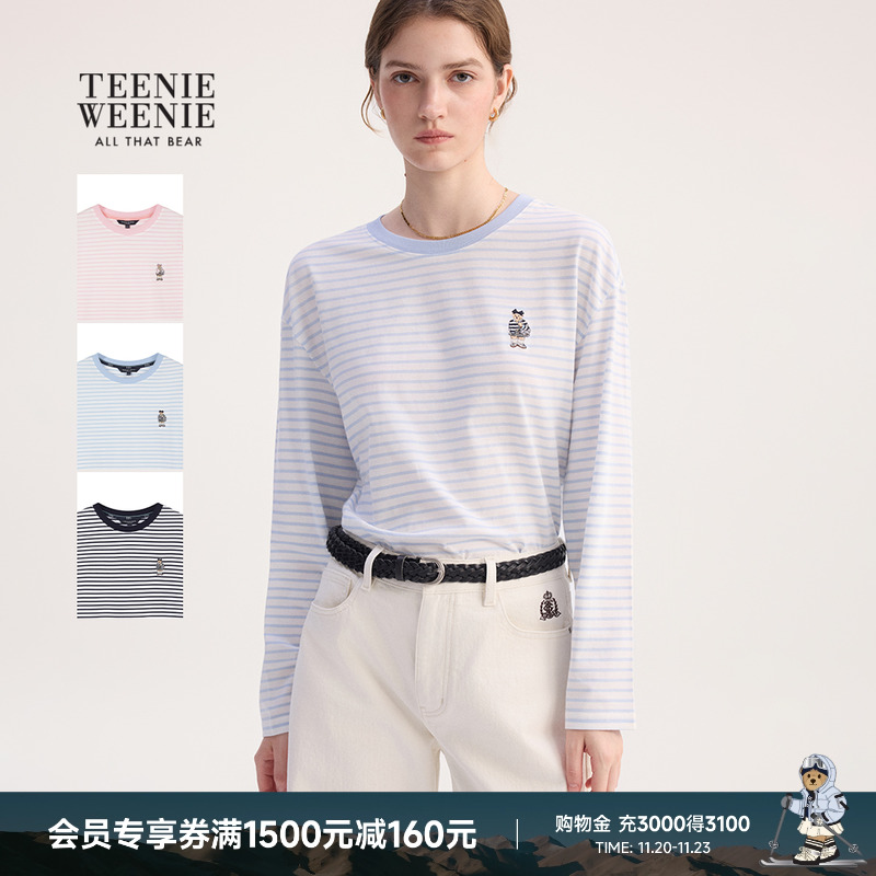 TeenieWeenie休闲条纹长袖T恤