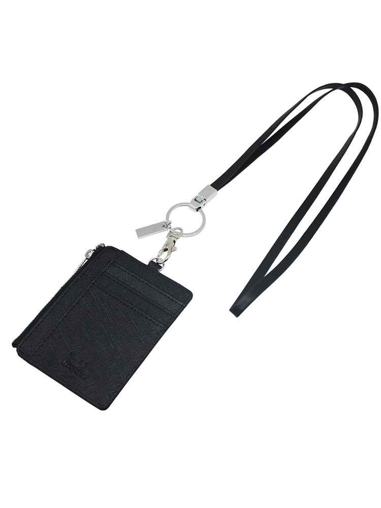 가죽 작업 태그 지퍼 동전 지갑 출입 통제 카드 가방 작업 ID 카드 학생 태그 가이드 노인 ID 카드 부드러운 가죽 끈
