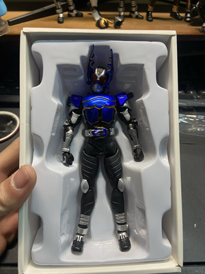 修复版SHF真骨雕 WD魂限定 假面骑士 KABUTO 钢斗 可动手办嘎嘎米