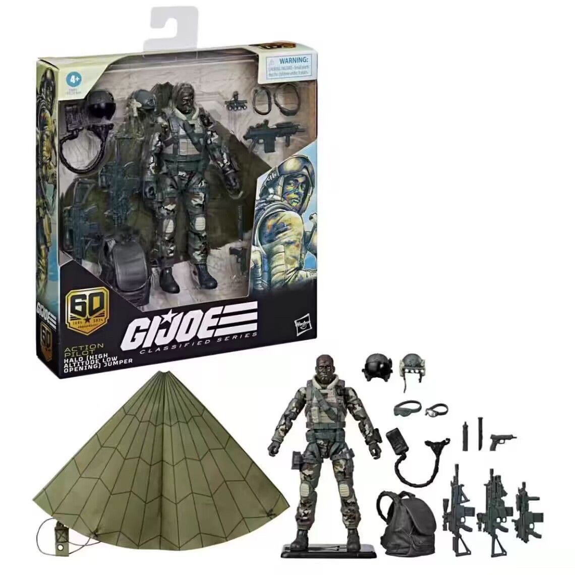 孩之宝孩之宝GIJOE特种部队眼镜蛇60周年空降伞兵飞毛腿