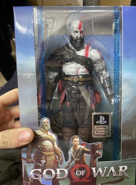 NECA God of War 2018战神父子版奎托斯Kratos公仔模型 可动手办