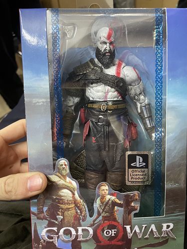 NECA God of War 2018战神父子版奎托斯Kratos公仔模型 可动手办