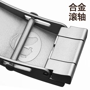 男士滚轴皮带皮带扣扣头自动腰带无牙平滑配件3.5无孔裤带卡子