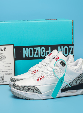 莆田白水泥男鞋子情侣aj3篮球运动鞋大巴黎电母aj4实战球鞋男女款