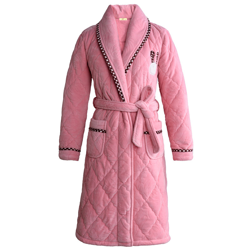 睡袍女秋冬季加厚长款珊瑚绒三层夹棉性感保暖法兰绒睡衣加绒浴袍,女士内衣/男士内衣/家居服,睡袍/浴袍,淘宝优惠券,粉丝福利购,淘宝优惠卷