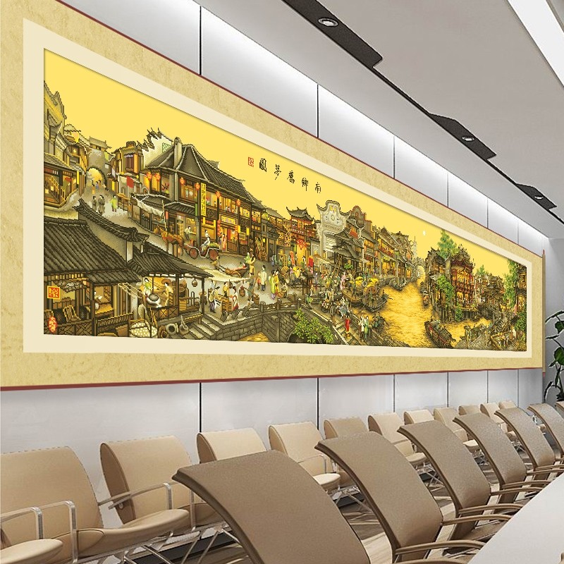 蒙娜丽莎南乡旧梦图十字绣2025新款线绣名画2024客厅风景满绣刺绣