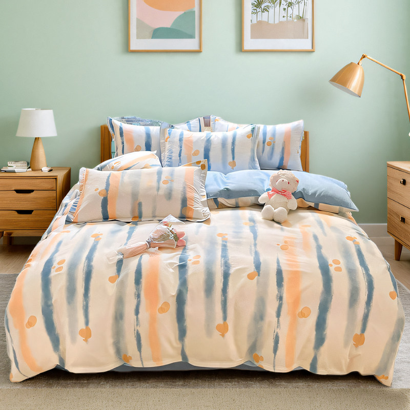 纯棉床上四件套全棉2025新款床单被套罩床笠款四季通用高品质级感,床上用品,床品套件/四件套/多件套,淘宝优惠券,粉丝福利购,淘宝优惠卷