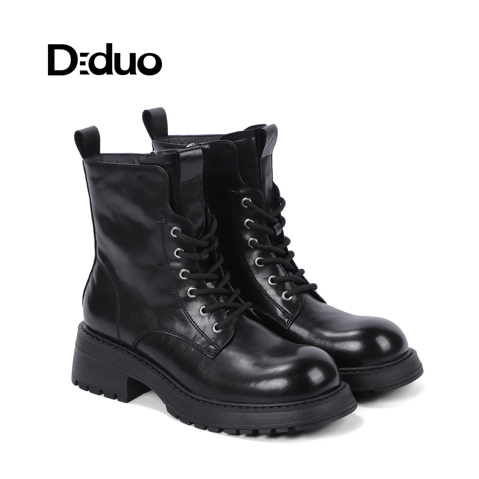 【新品】Diduo/迪朵2025秋季新款马丁靴女时尚潮流百搭休闲短靴