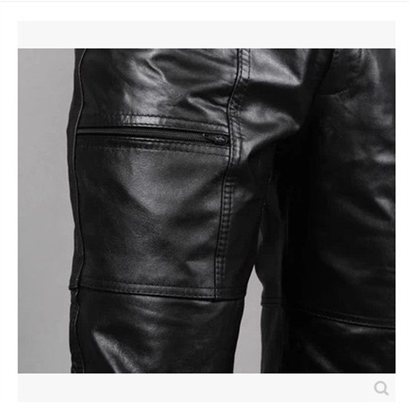 Pantalon cuir homme droit pour hiver - Ref 1493306 Image 5