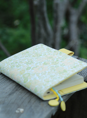 Munimhoe田野花间嫩黄提花手账书衣A5A6MD余白效率本送闺蜜记录本