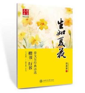 泰戈尔经典 9.8成新 性价比高 田英章 生如夏花 不影响观瞻使用 诗选飞鸟集新月集精选 有微瑕疵 华夏万卷字帖 楷书行书