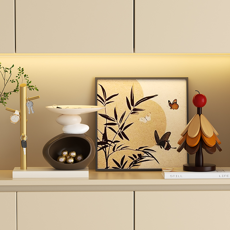 玄关摆件高级感入门钥匙收纳