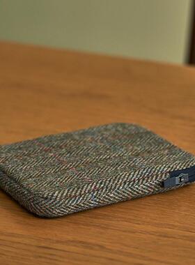 索然电子书保护套适用Kindle6寸青春版Paperwhite6.8寸经典Oasis7寸尊享轻便减震防撞哈里斯粗花呢羊毛内胆包