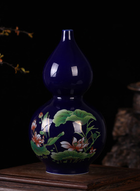 景德镇家居客厅婚庆工艺品小花瓶