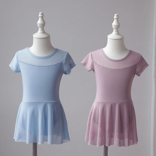 女童舞蹈服夏短袖练功服中国舞