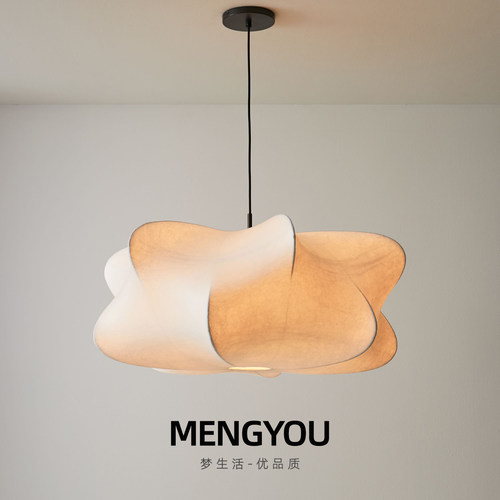 法式中古风天然蚕丝灯卧室吊灯