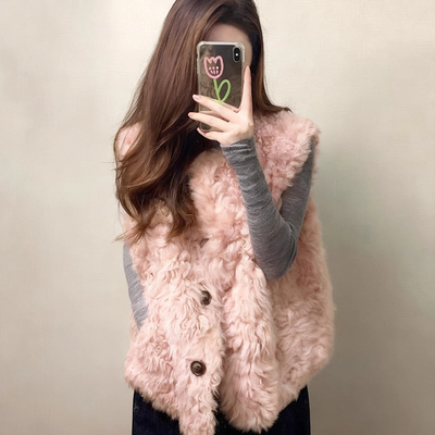 韩系千金风超好看叠穿马甲