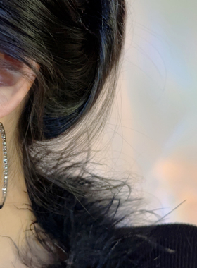 夸张不规则大圈圈耳环女2023年新款潮时尚气质简约凹凸纹理耳饰品